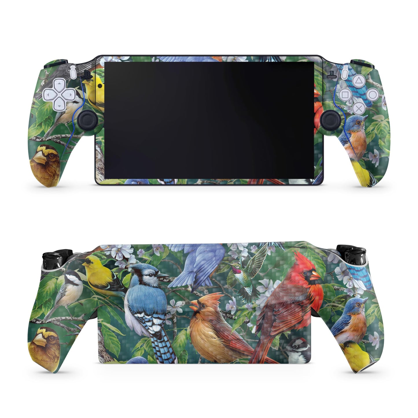 Carbon Fiber Gaming Skin Compatible with PS5 Portal Remote Player - Backyard Gathering - Premium 3M Vinyl Protective Wrap Decal Cover - Easy to Apply | Crafted in The USA by MightySkins