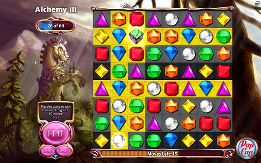 PopCap Bejeweled 3 Game - Model 1001-1796 - Classic Puzzle Adventure