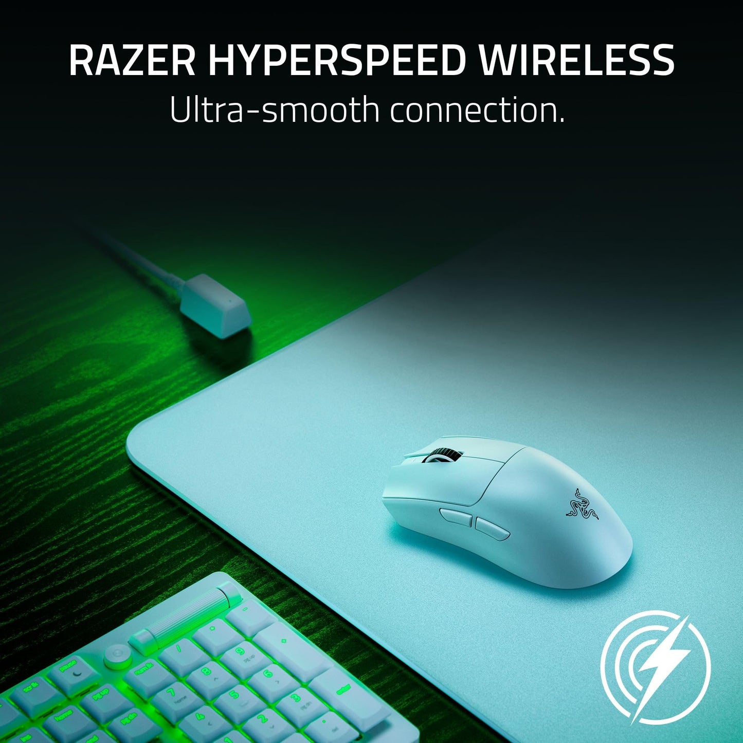 Razer Viper V3 Pro Wireless Gaming Mouse - 55g, 35K DPI, 8K Polling, 8 Programmable Controls, White