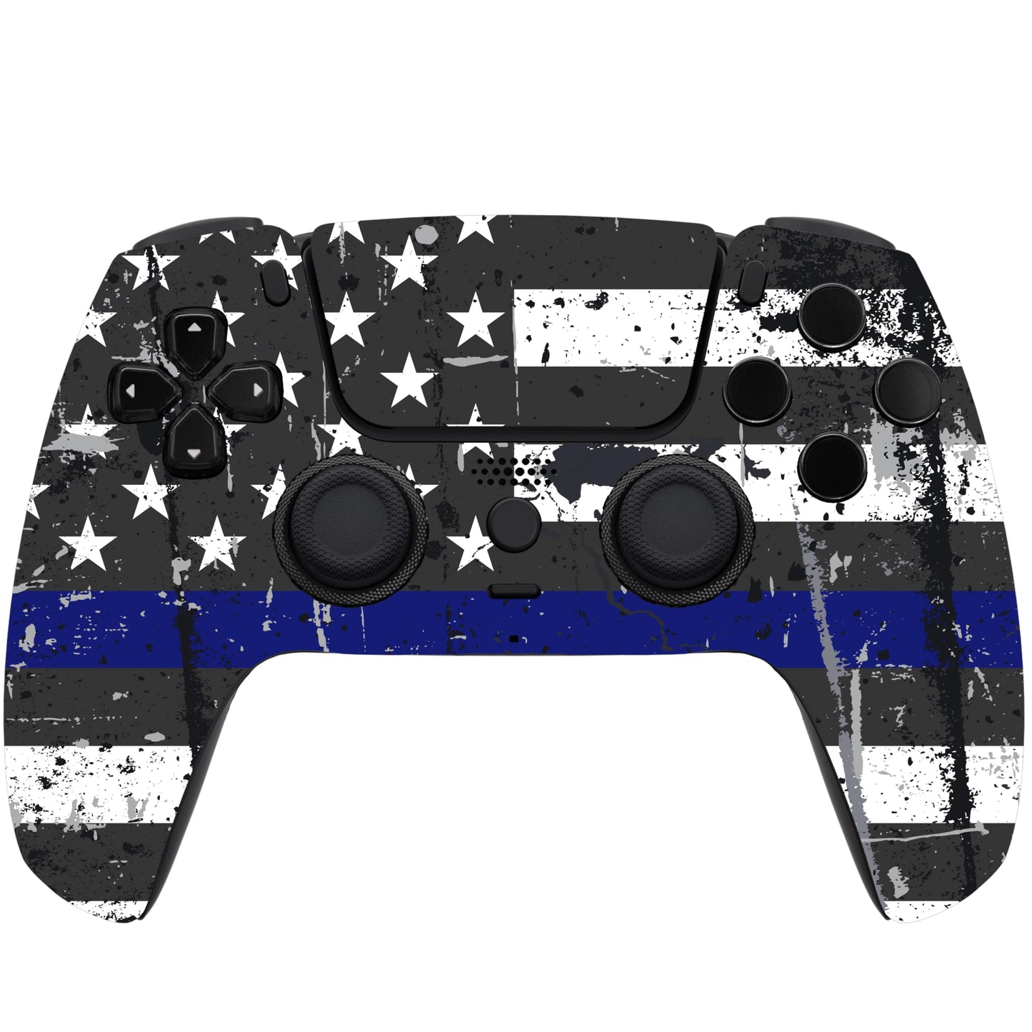 Custom Wireless Controller Compatible with PS5 - Multiple Designs Available (Blue Line)