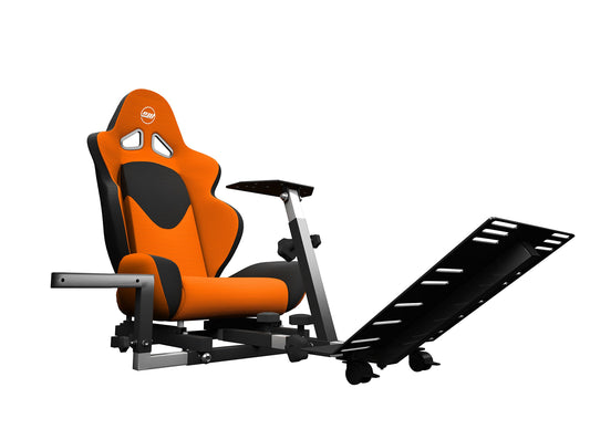 OpenWheeler Advanced Racing Seat Gaming Chair - Gear Shifter Mount, 33D x 25W x 22H in, Orange, Model OW-SV1FO