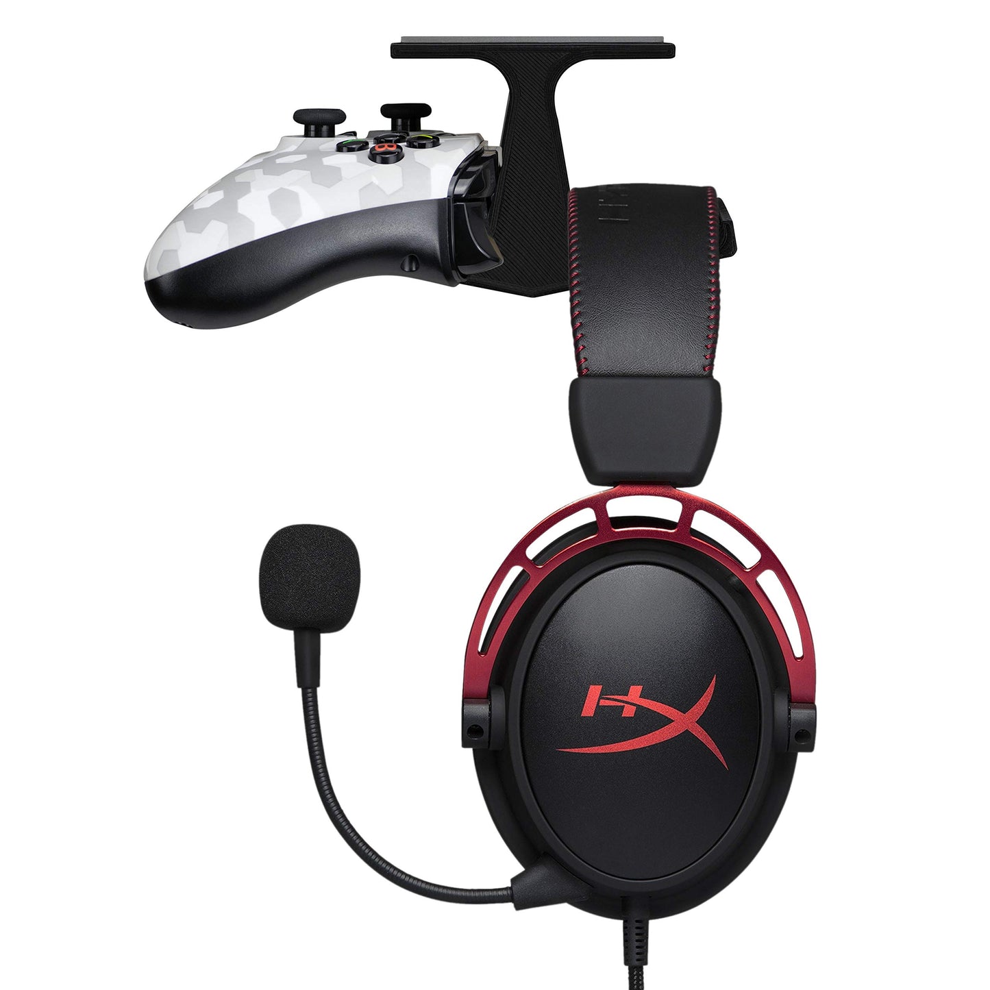 BRAINWAVZ Gamepad Under The Desk Mount Holder Hanger for XBOX One Switch PS4 PC Steam Steelseries & Most Game Controllers No screws VHB Tape (Black Improved Adheasion Nov2019)