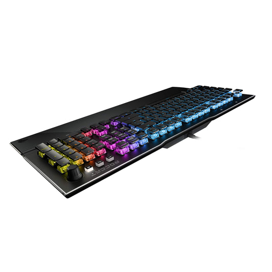 ROCCAT Vulcan 121 AIMO Full-size Gaming Keyboard - Linear Titan Switch, Per-key RGB Lighting, Anodized Aluminum, Black