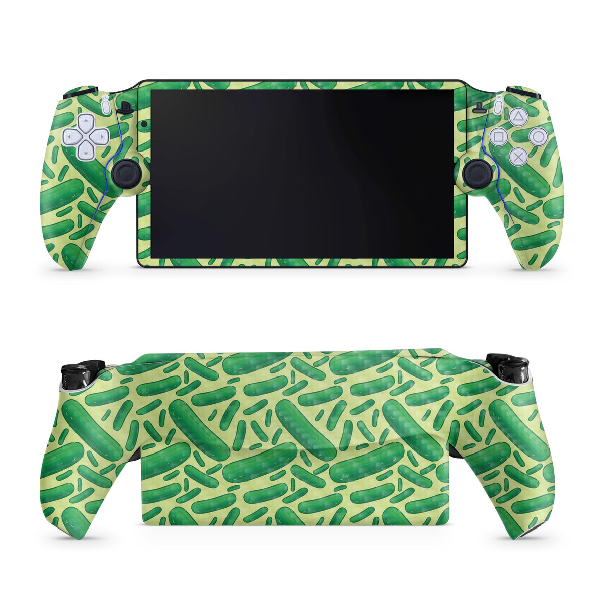 Carbon Fiber Gaming Skin Compatible with PS5 Portal Remote Player - Pickles - fine 3M Vinyl Protective Wrap Decal Cover - Easy to Apply | Crafted in The USA by MightySkins