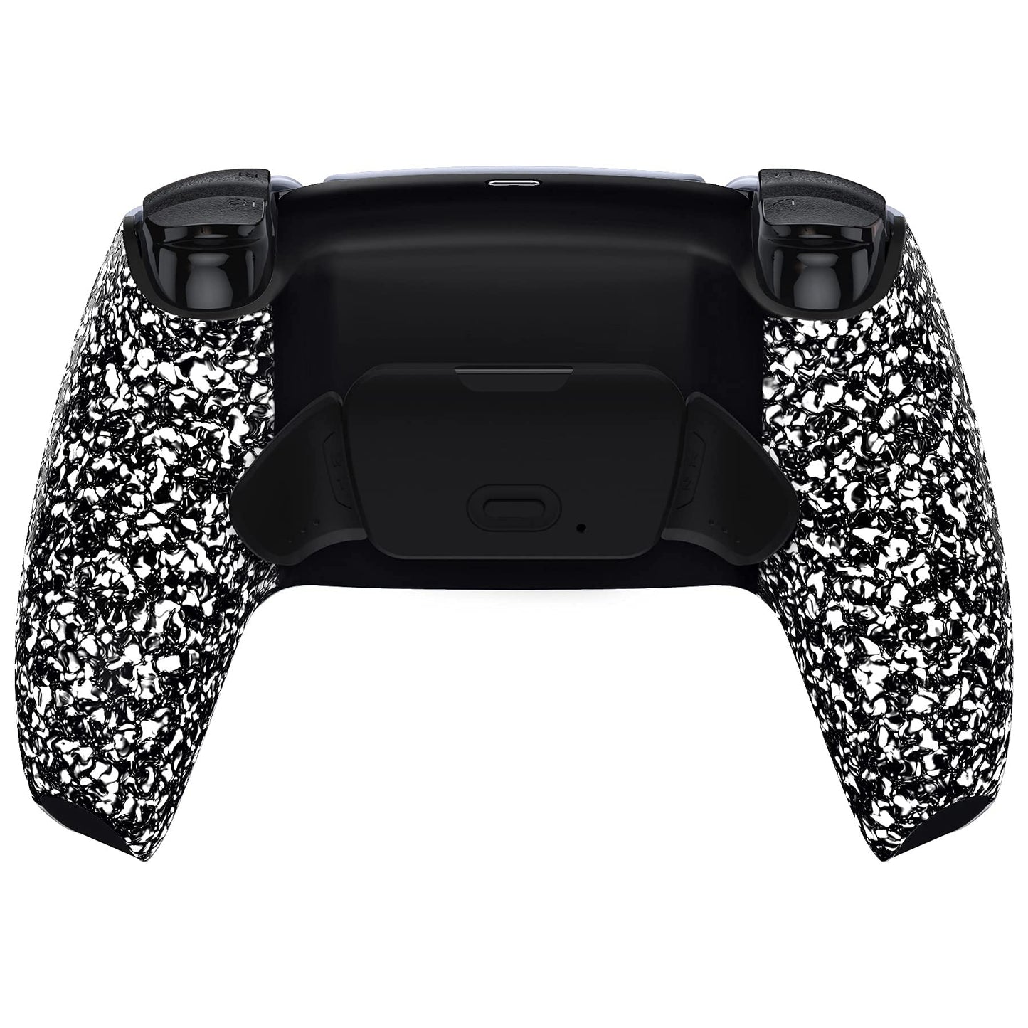 eXtremeRate Textured White Back Paddles Programable Rise 2.0 Remap Kit for PS5 Controller BDM-010 020 Upgrade Board & Redesigned Back Shell & Back Buttons Set for PS5 Controller - Without Controller