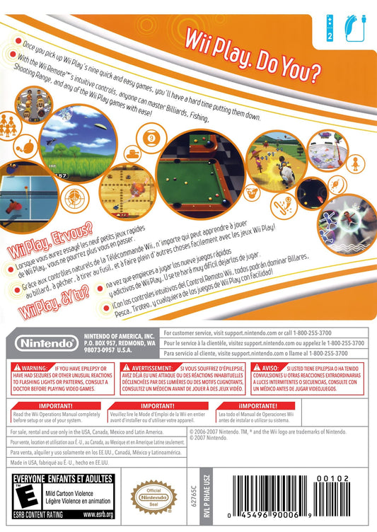 Nintendo Wii Play (Renewed) - Classic Family Game for Fun Multiplayer Action