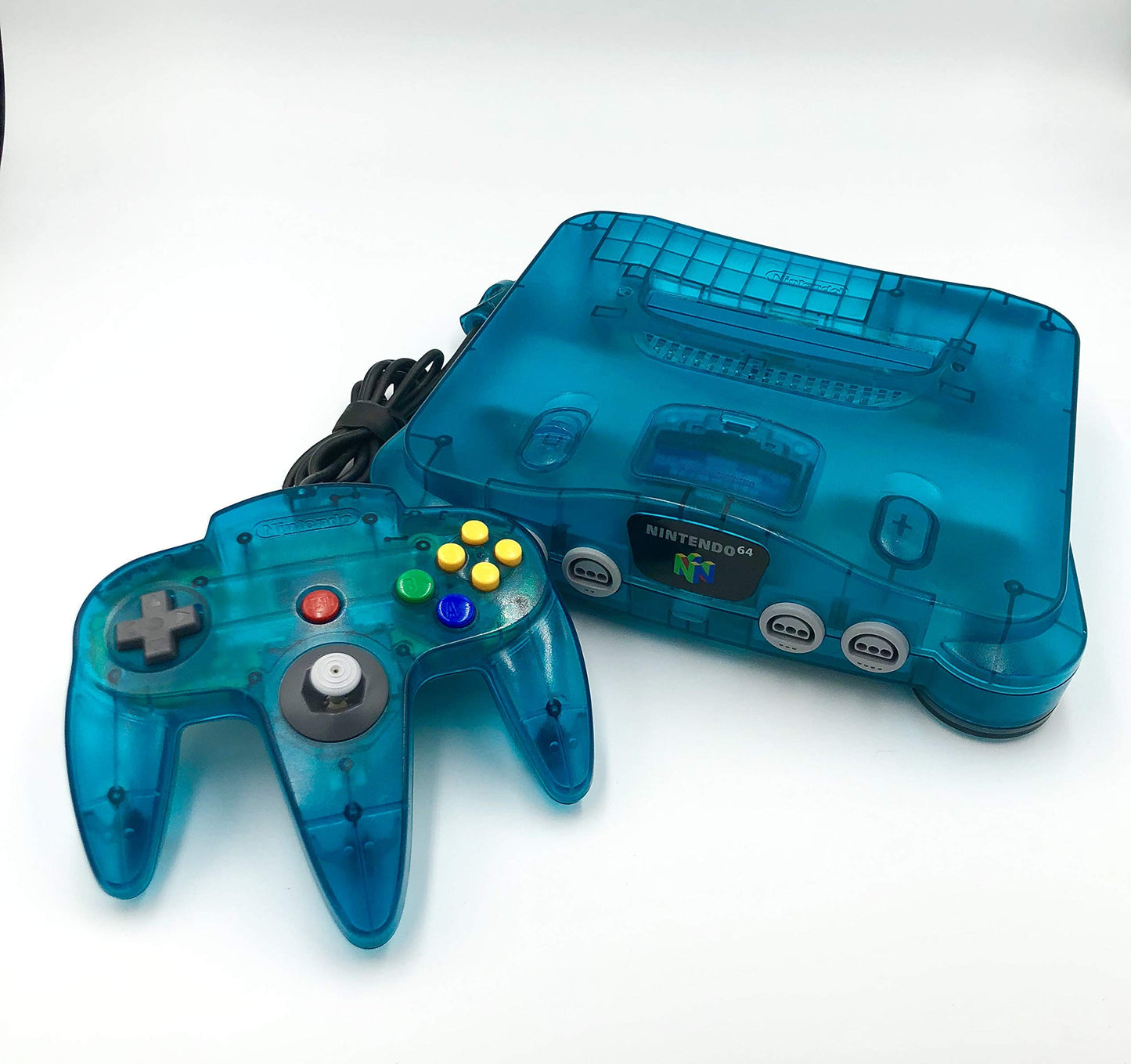 Nintendo 64 System - Video Game Console - Ice (refurbished)