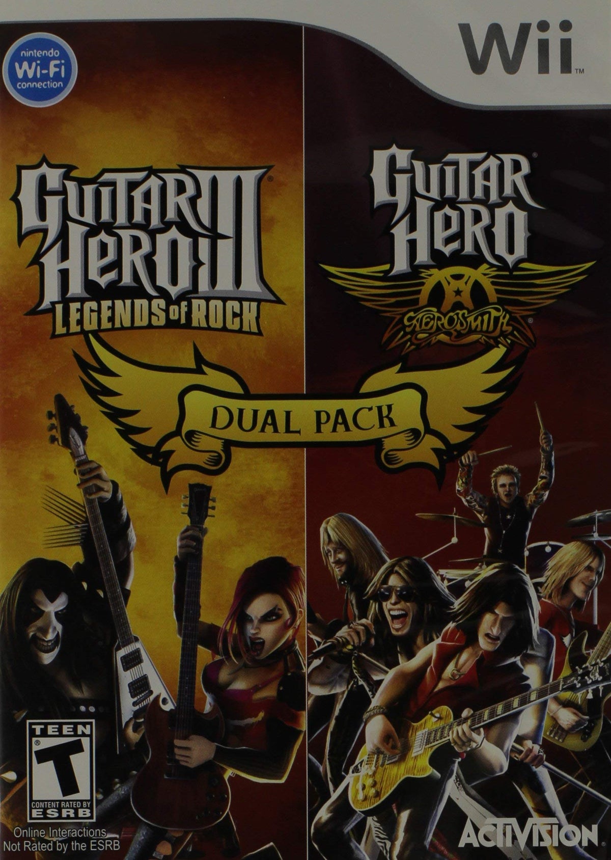 Dual Pack Guitar Hero III and Guitar Hero Aerosmith - Nintendo Wii (refurbished)