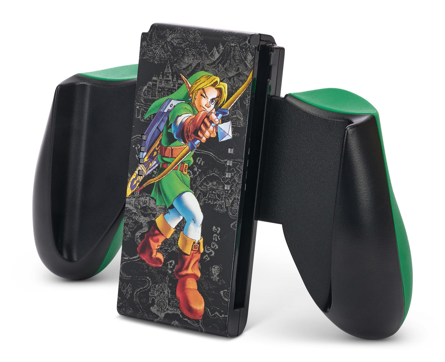 PowerA Joy-Con Comfort Grip for Nintendo Switch - Hyrule Marksman, Model NSAC0135-01, Ergonomic Design, Enhanced Gaming Comfort