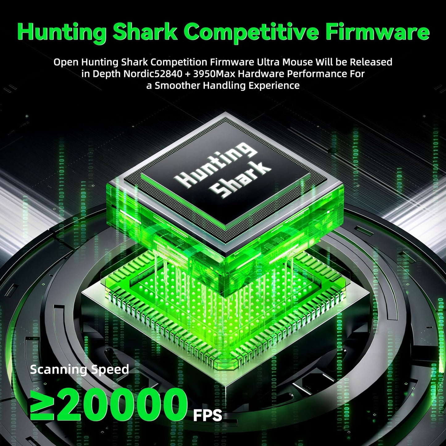 ATTACK SHARK V5 Wireless Gaming Mouse - 42000 DPI, Ultra-Lightweight, Black, Programmable for PC/Mac