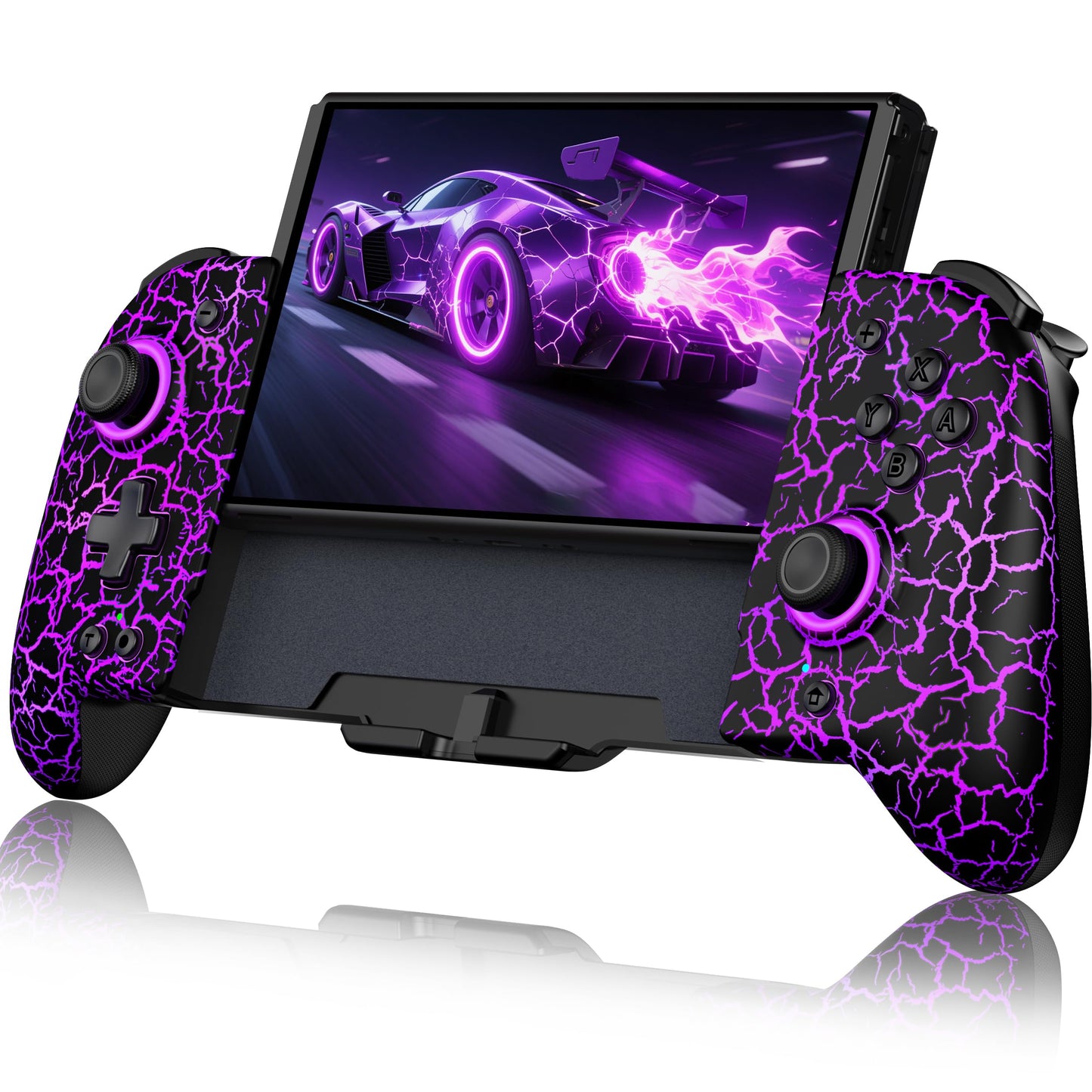 NealGamefy Switch Controllers Wireless Switch Pro Controller for Nintendo Switch/OLED Controller Upgrade Full-Size Ergonomic One Piece Handheld Controller with Programmable TURBO Vibration