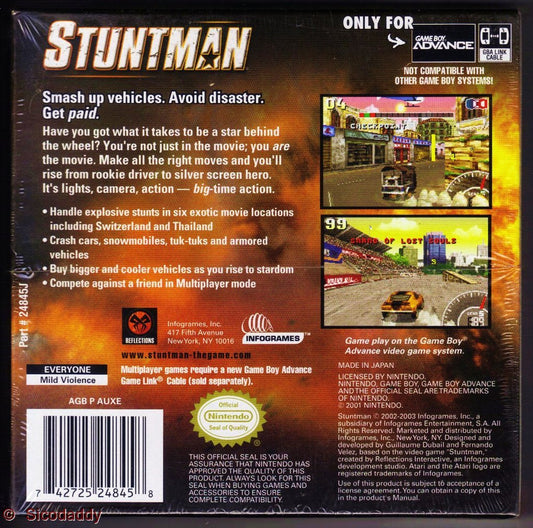 Atari Stuntman - Game Boy Advance Game for Action-Packed Adventures