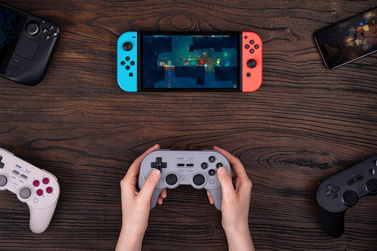 8Bitdo Pro 2 Bluetooth Controller - Hall Effect Joysticks, 2 Back Paddles, Wireless for Switch, PC, Android & Steam Deck - Black Edition