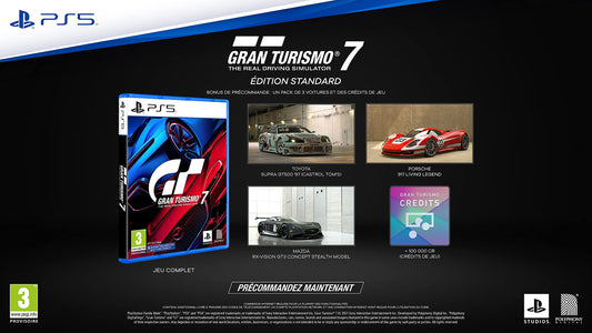 PlayStation Gran Turismo 7 for PS5 - Racing Game - Black - Model 0711719765592