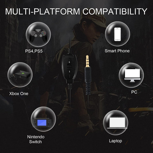 BUTFULAKE Wired Gaming Headset with Mic for PS5/PS4/Xbox/PC - Red-Black, Model SL-300, Ideal for Kids and School Use