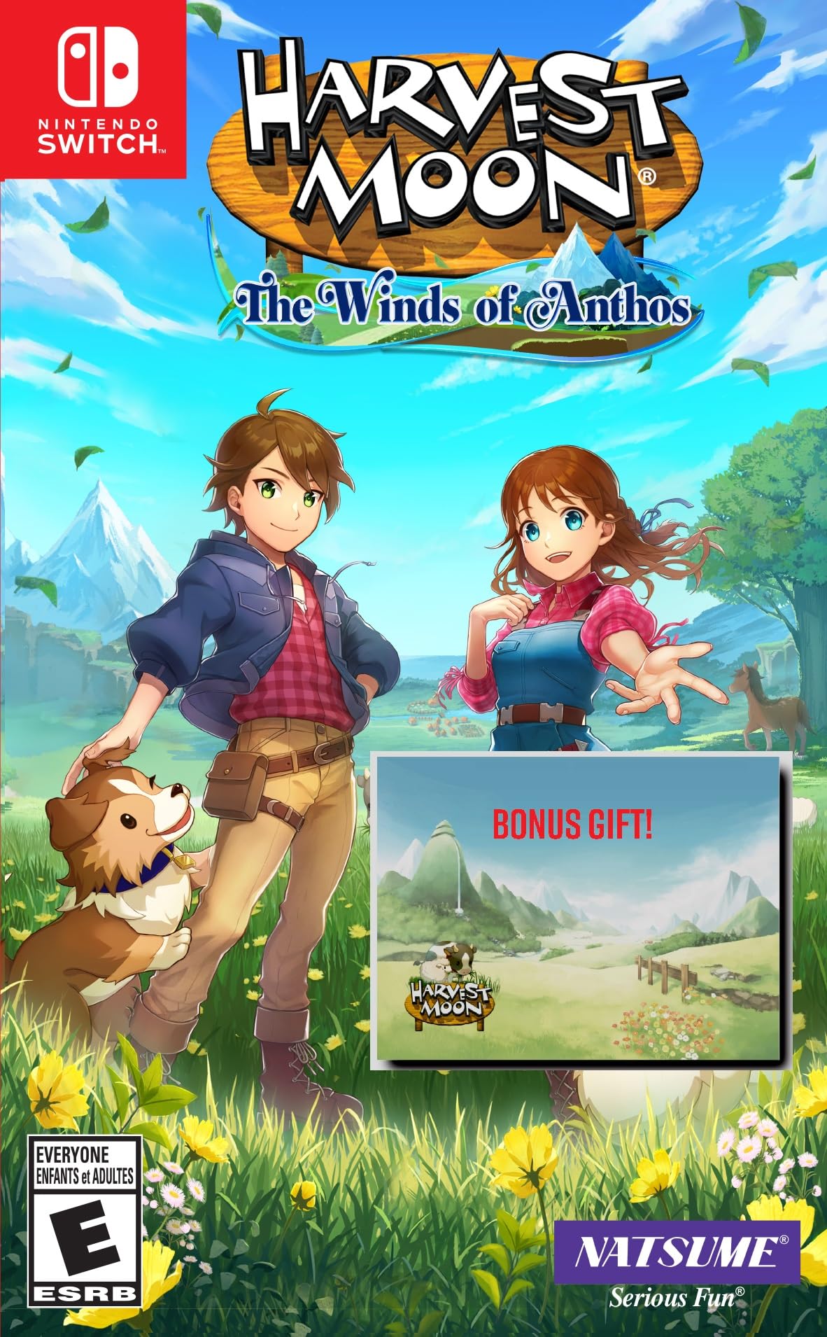 Harvest Moon: The Winds of Anthos For Nintendo Switch with BONUS Harvest Moon Post-it Sticky Note Pad