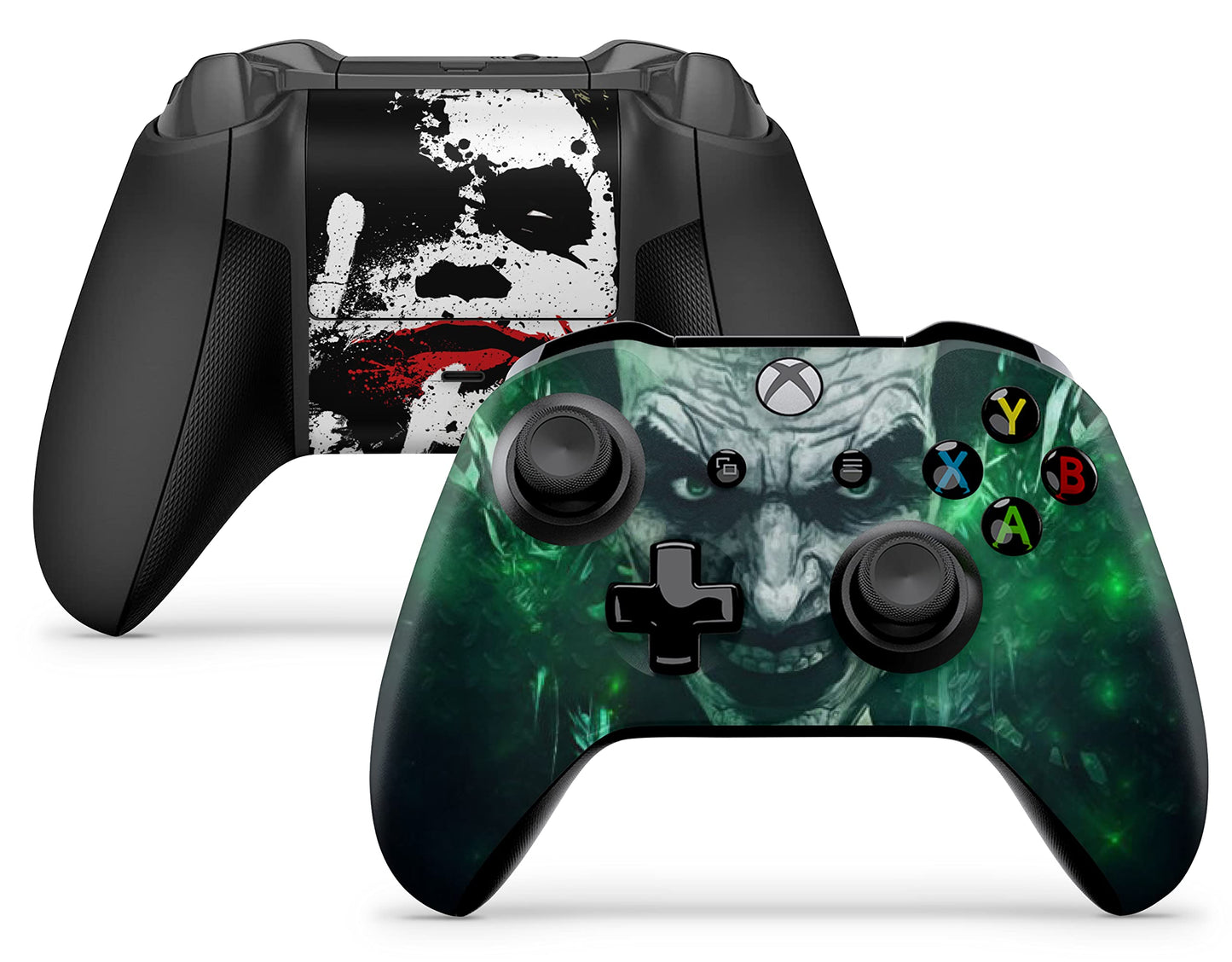 2 x Joker Controller Skins Full Wrap Vinyl Sticker Compatible with Xbox One/S/X