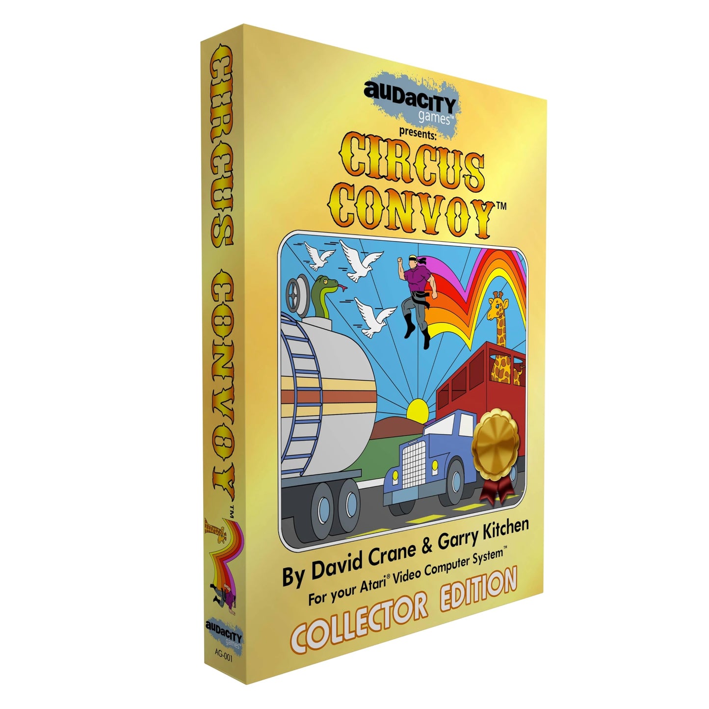 Circus Convoy - Atari 2600 7800+ Game Cartridge from the Legendary Creators of Pitfall and Keystone Kapers. Factory-Sealed Collectible for Atari Retro Games Fans.