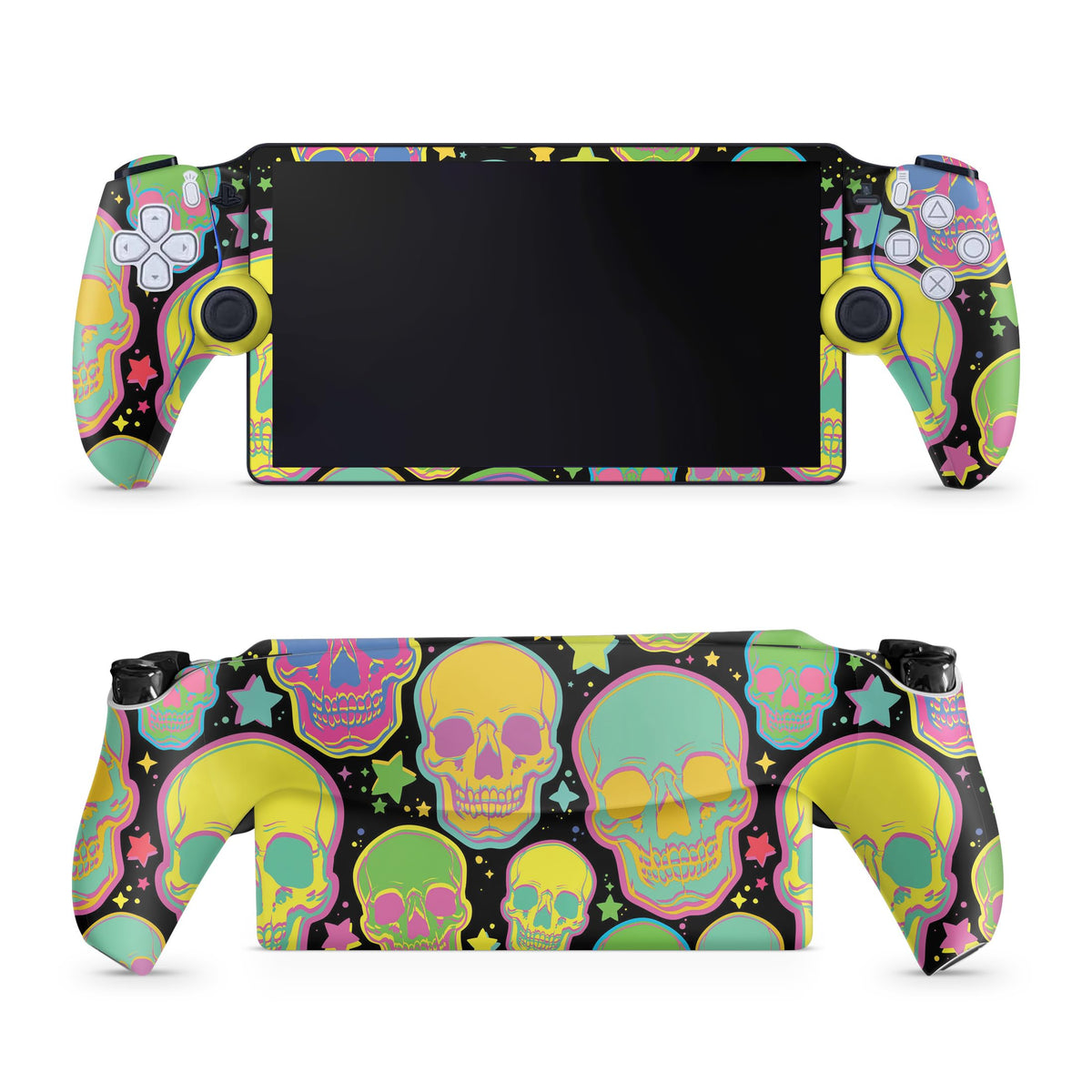Gaming Skin Compatible with PS5 Portal Remote Player - Candy Skulls - fine 3M Vinyl Protective Wrap Decal Cover - Easy to Apply | Crafted in The USA by MightySkins
