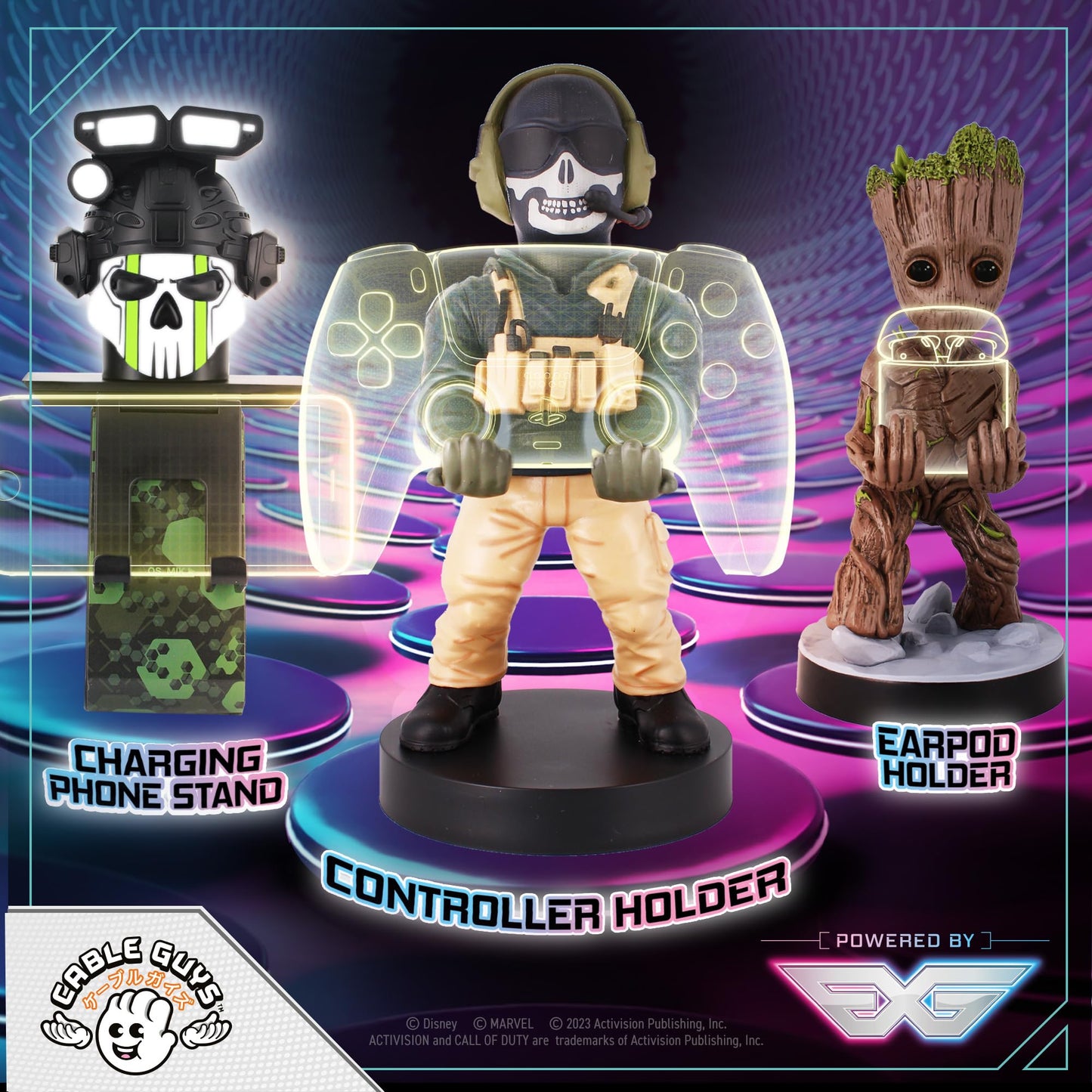 Cableguys Cable Guy - Call of Duty Ghost Figurine, Multicolor, Model CGCRCD300006