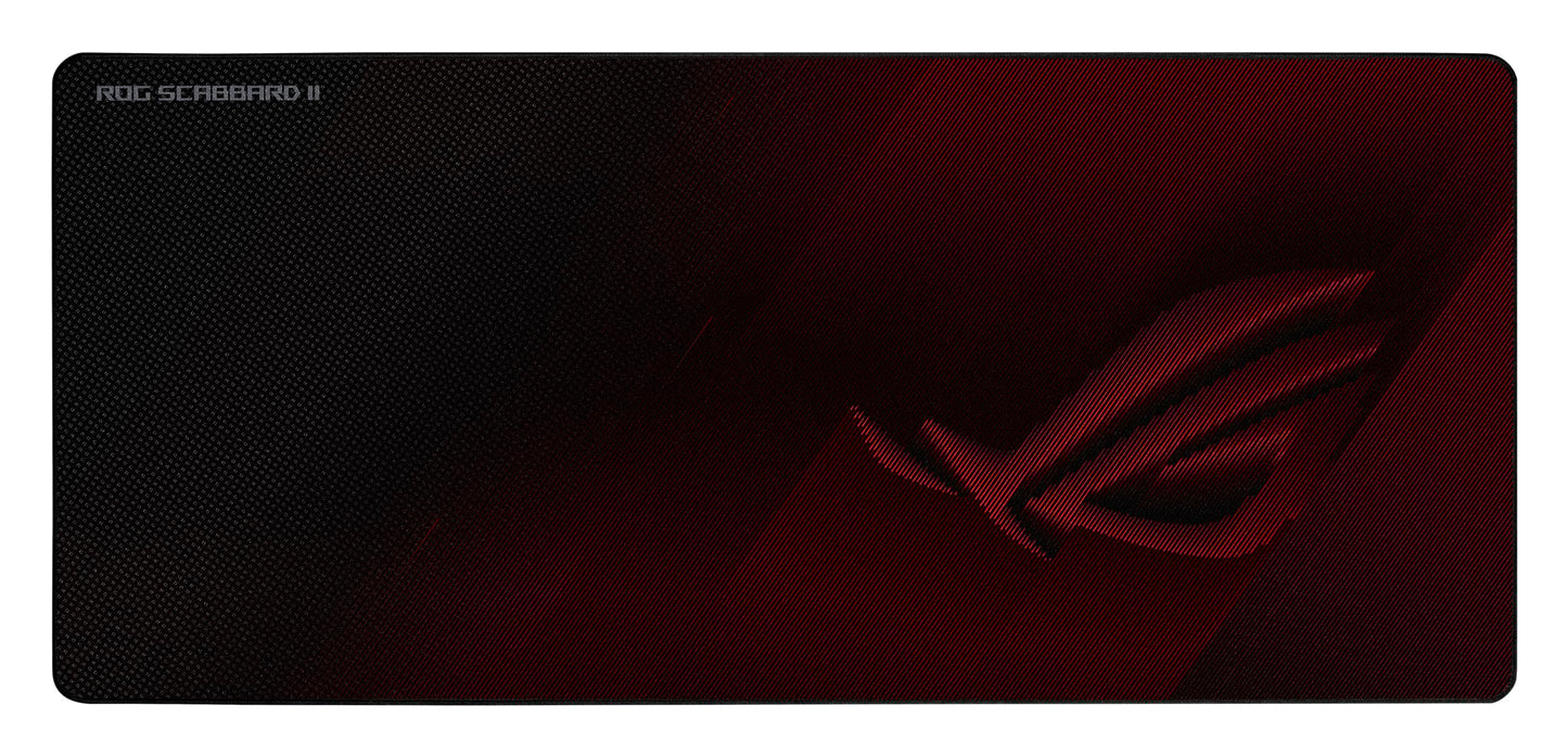 ASUS ROG Scabbard II Extended Gaming Mouse Pad - 35.4 x 15.7 (Extended/XXL Size), Smooth Glide Surface, Water/Oil/Dust-Res