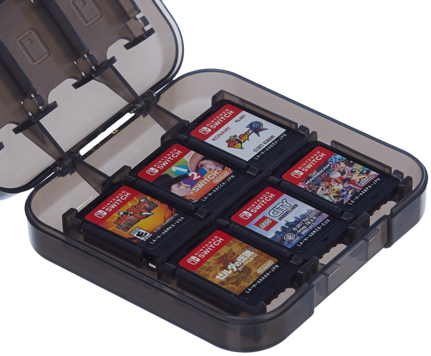 marketplace Basics Game Storage Case for 24 Nintendo Switch Games - 3.4 x 3.4 x 1 Inches Black