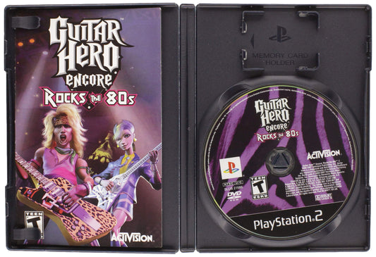 ACTIVISION Guitar Hero Encore: Rocks the 80's - PlayStation 2 Game - Purple - Model 047875950719