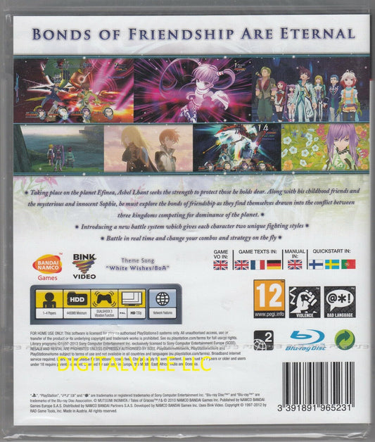 Bandai Namco Tales of Graces F Game - Black - Model 3391891965231