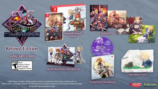 Xseed Games Ys Memoire: The Oath in Felghana - D1 Refined Edition for Nintendo Switch, Model 82513