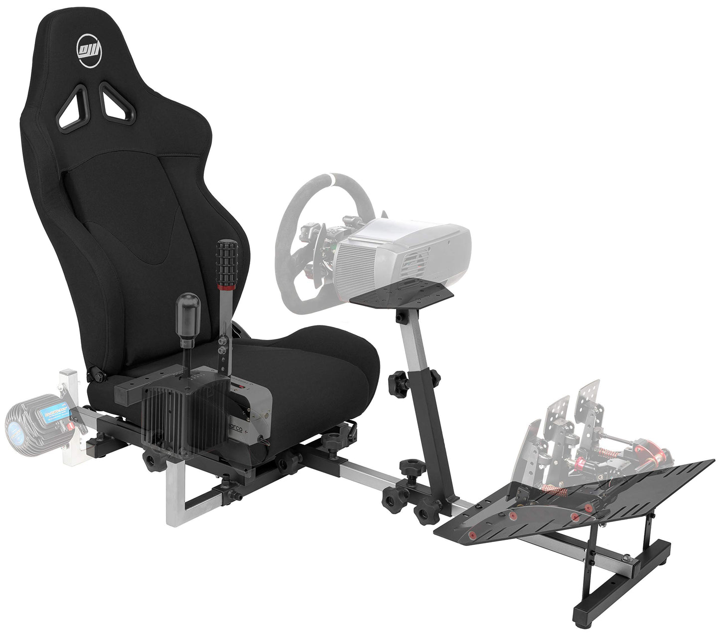 OpenWheeler GEN3 Racing Wheel Simulator Stand Cockpit Black. Compatible With Logitech G923 | G29 | G920 | Thrustmaster | Fanatec Wheels | Xbox One PS4 PC Platforms