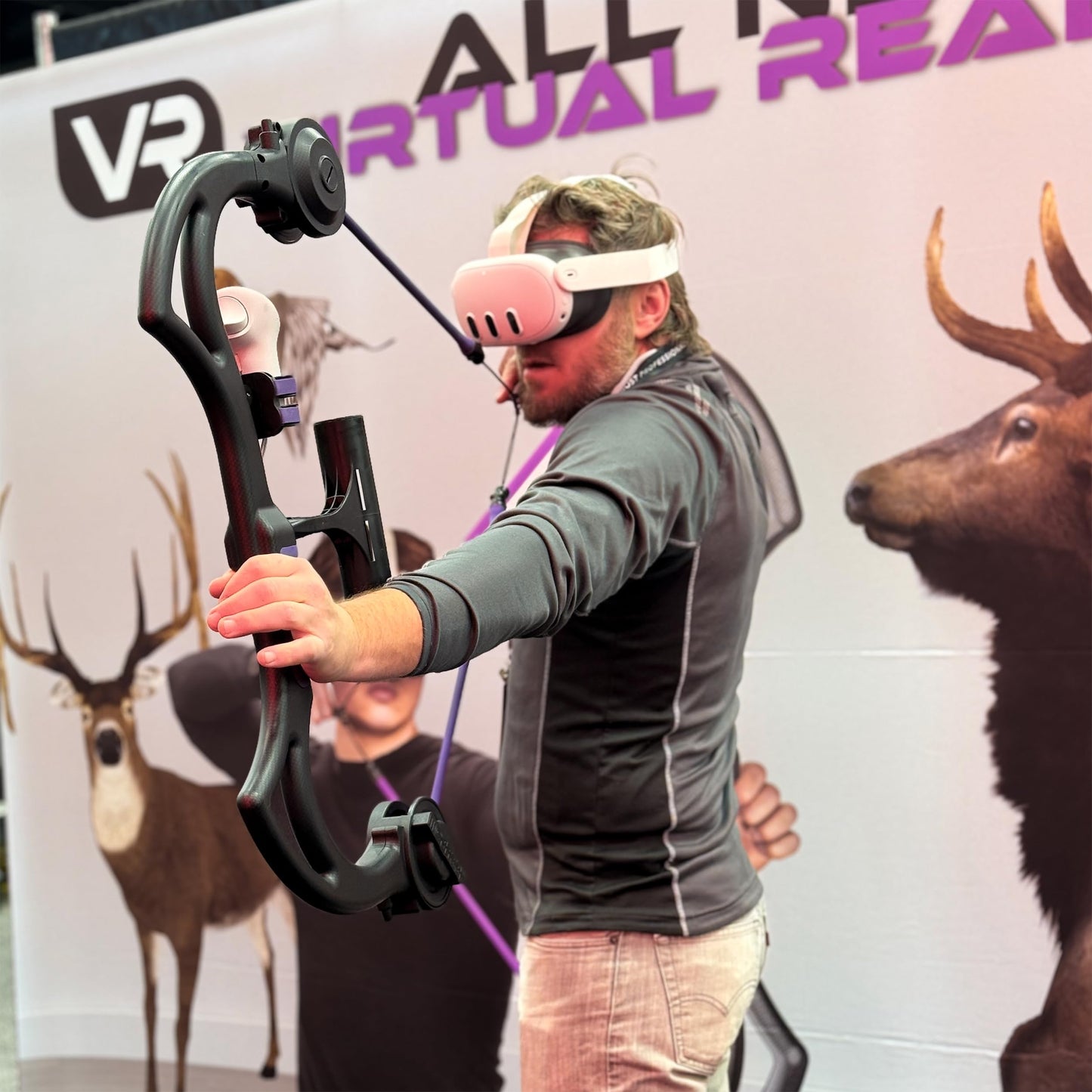 AccuBow VR Hunting Universal Controller Mount for Meta Quest & HTC Vive - Black