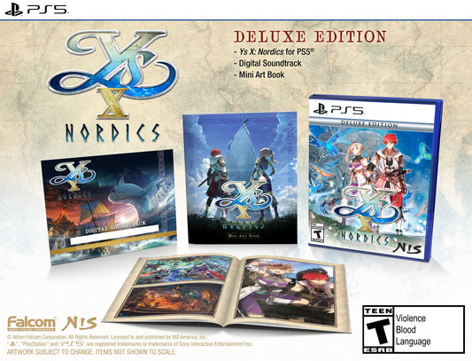 NIS America Ys X: Nordics Deluxe Edition for PlayStation 5 - Engaging RPG Adventure