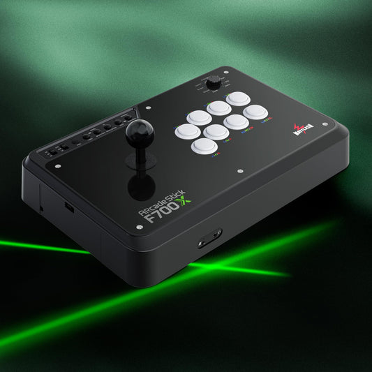 MAYFLASH F700X Wireless Arcade Fighting Stick for Xbox, PS4, Switch - Black, Bluetooth & Wired Connection