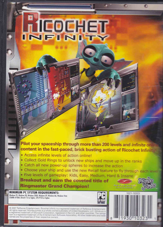 Mumbo Jumbo Ricochet Infinity PC Game - Model 1021-10323 - Engaging Action Gameplay