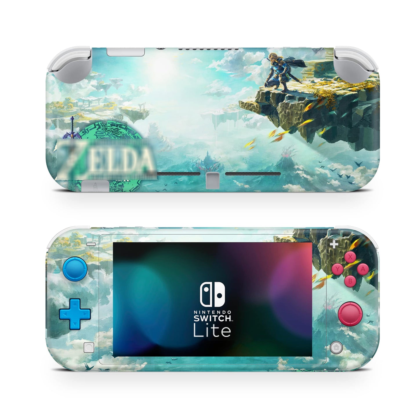 Tears of The Kingdom TotK Game Skin Compatible with Nintendo Switch Lite Console