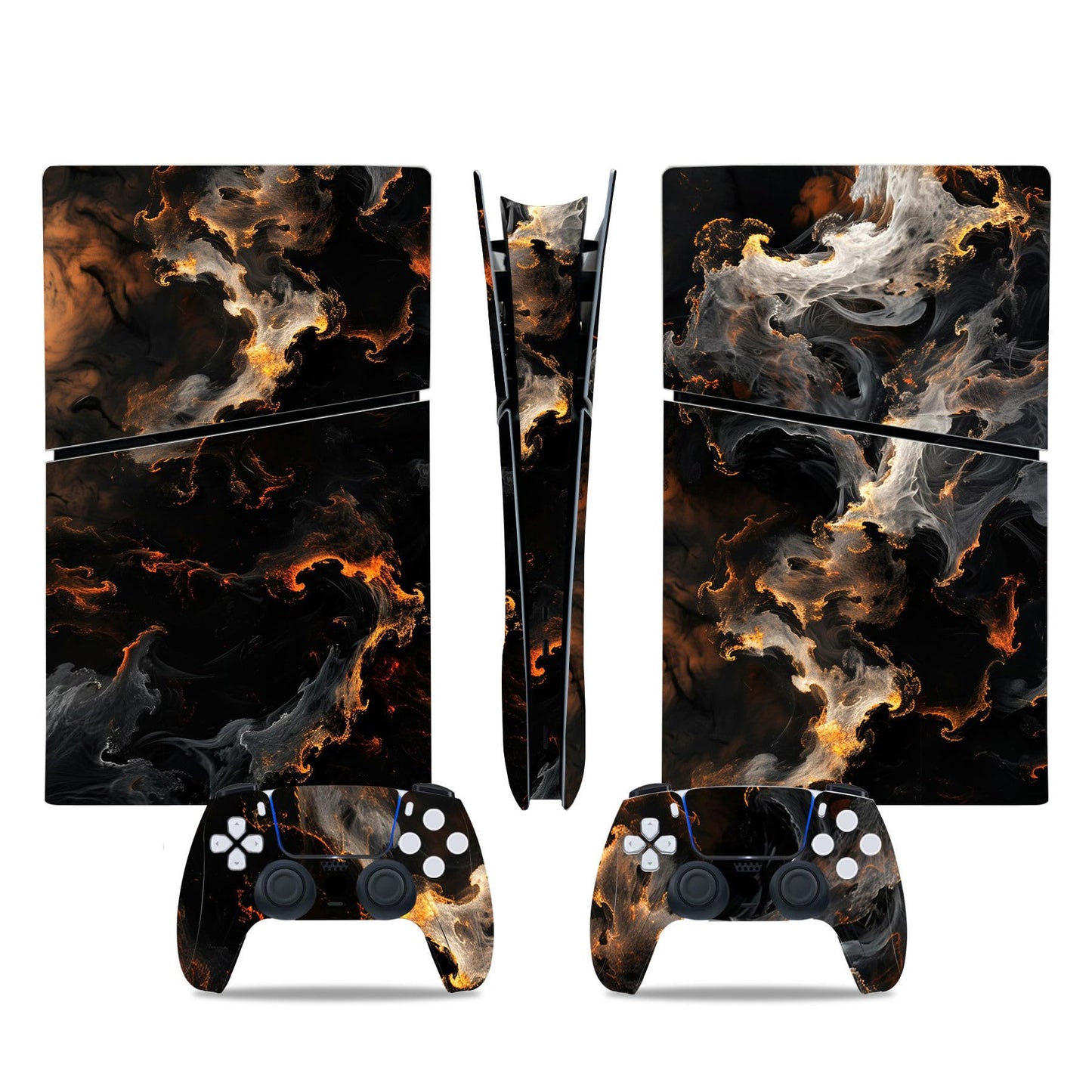 Skin Sticker Compatible with PS5 Slim Digital Console, Vinyl Decal Protective Cover for Game Controller