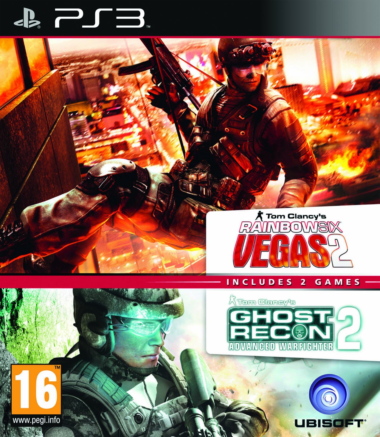 Ubisoft Double Pack - Rainbow Six Vegas 2 and Ghost Recon Advanced Warfighter 2 - Legacy Edition (PS3)