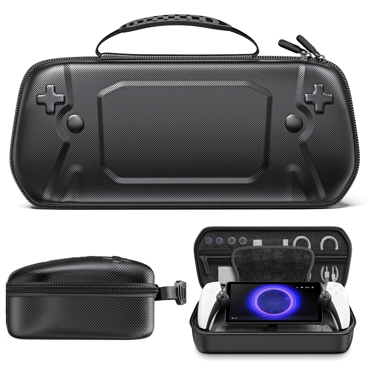 Hard Carrying Shell Case for PlayStation Portal Remote Player Organizer Protective Travel Bag Cases for Playstation 5