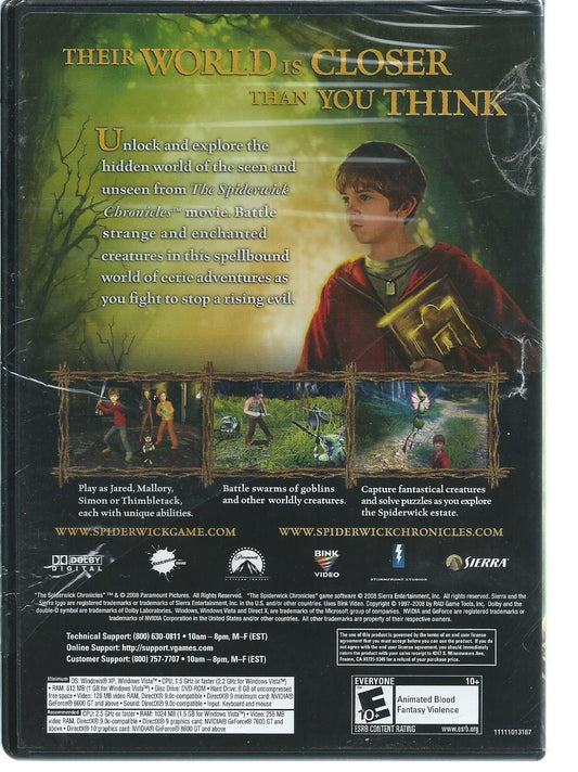 Sierra The Spiderwick Chronicles - PC Game Model 72708