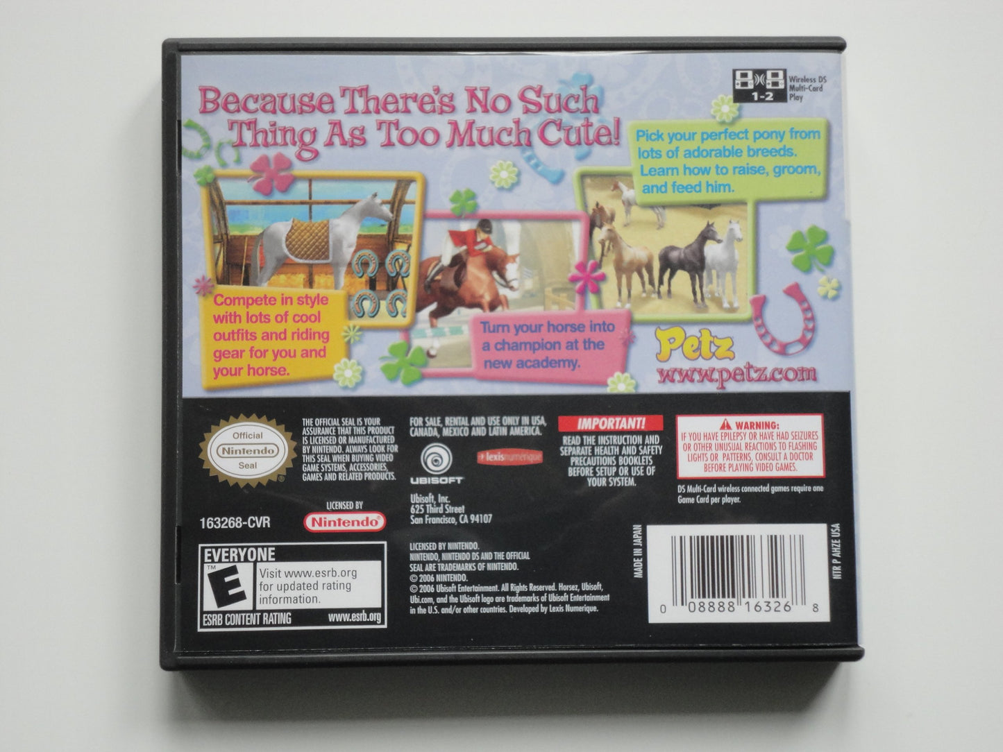 Ubisoft Horsez - Nintendo DS Game, Model 16326, Interactive Horse Simulation