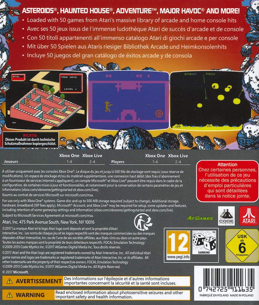 PQube Atari Flashback Classics Collection Vol.2 for Xbox One - Classic Games Compilation, Model 218920