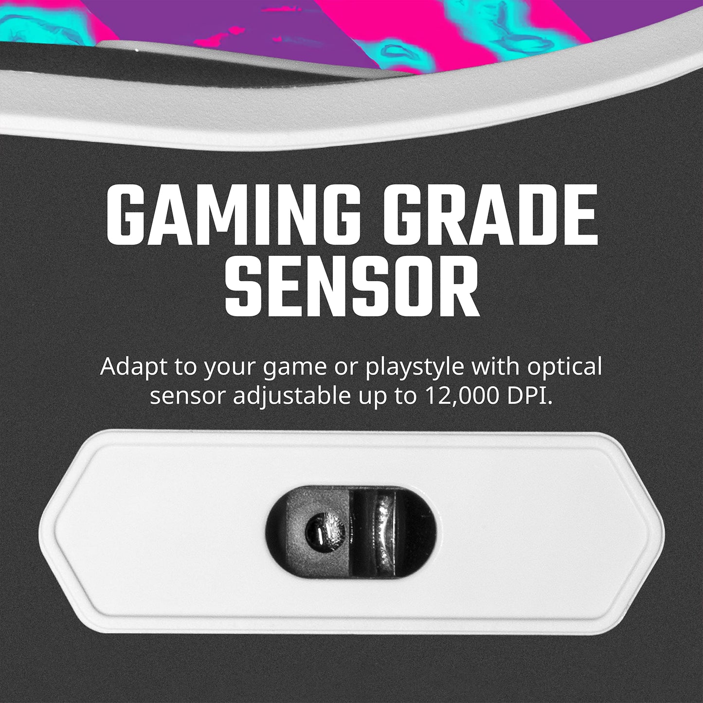 Cooler Master MM310 Wired Gaming Mouse, 12,000 DPI, White Matte, Ultraweave Cable, Optical Sensor, RGB Lighting, 1.6" x 2.8" x