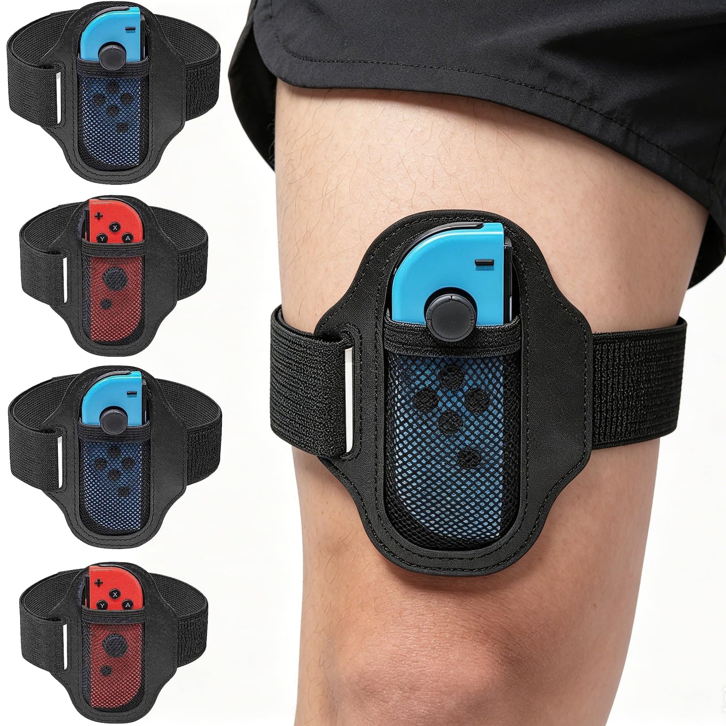 Leg Strap for Nintendo Switch Sports Play Soccer/for Switch OLED Model Ring Fit Adventure Bundle Leg Fixing Band,Adjustable Adul