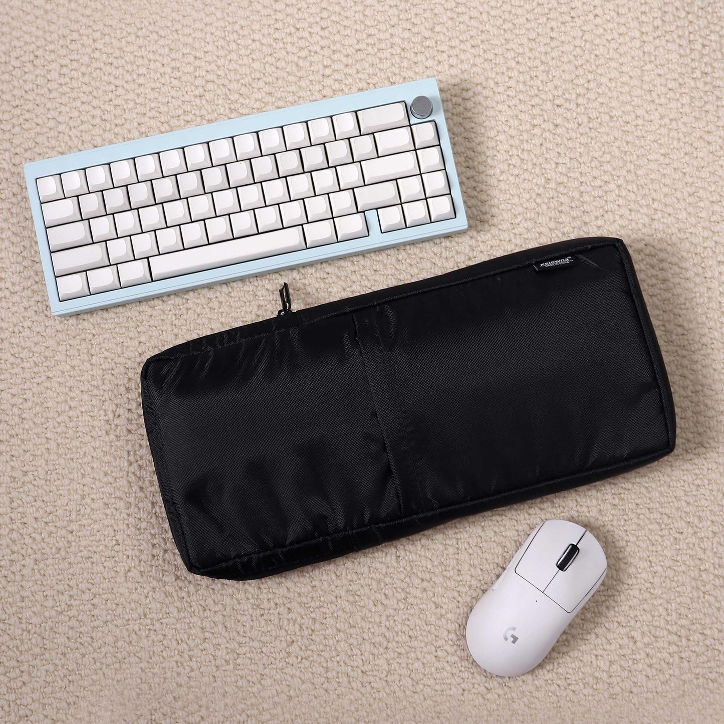 Sumgsn 75% Mechanical Keyboard Case - Waterproof, Shockproof, Medium Size, Black