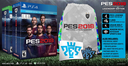 Konami Pro Evolution Soccer 2018 Legendary Edition - PS4 Game, Model 20324, Ultimate Soccer Experience