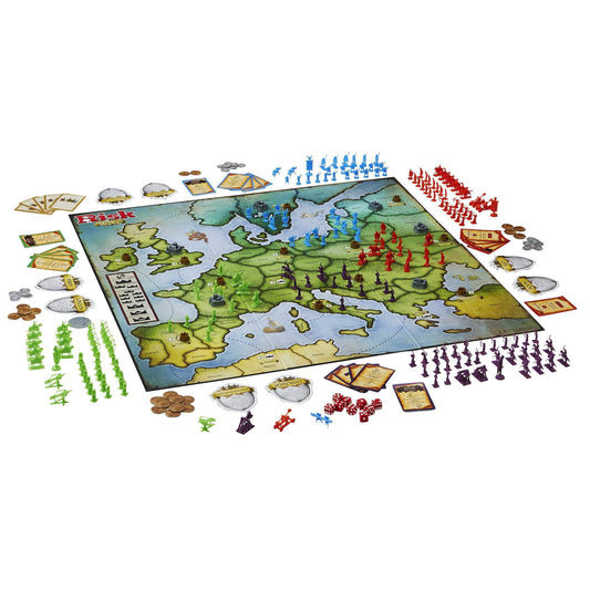 Hasbro Gaming Risk European Edition Board Game - Multicolor, 15.75 x 2.56 x 10.51 inches, Model HASB7409