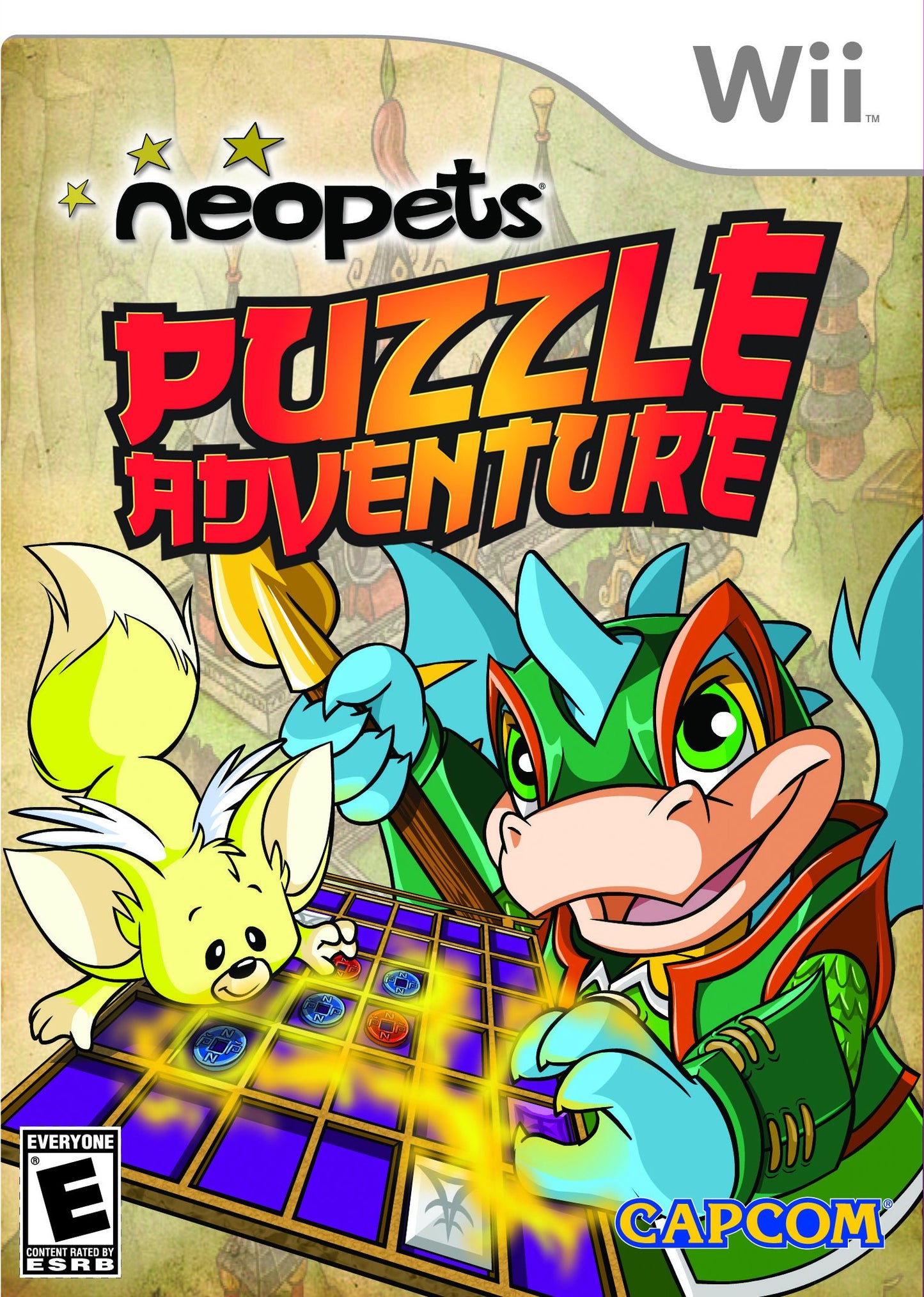 Capcom Neopets Puzzle Adventure Game for Nintendo Wii - Model 013388350056