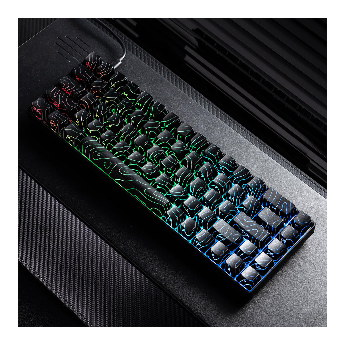 OHY 60 Percent Gaming Keyboard XVX HE68 Rapid control button Keyboard with Gateron Magnetic Switch CNC Aluminum Frame Custom Mechanical Key Board for PC/Laptop/Xbox/PS4/PS5-Black