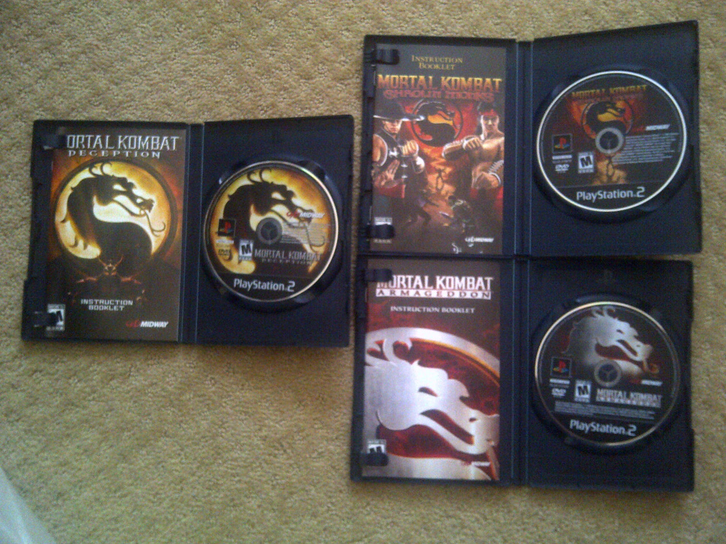 Mortal Kombat Kollection (Deception Armageddon Shaolin Monks) - PlayStation 2