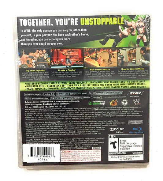 THQ WWE Smackdown vs Raw 2009 Video Game - Model 99050 - Ultimate Wrestling Experience